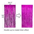 thumbnail image 2 of Allgala 4PK 3.3x6.6 FT (1x2M) Metalic Tinsel Party Photo Backdrop Curtains Door Fringe Décor-Fuchsia-BD52311, 2 of 3