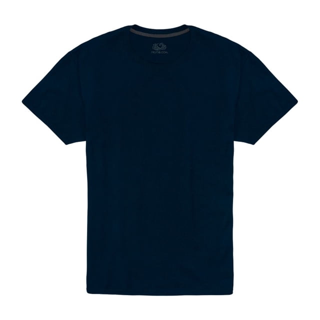 Playera Fruit Of The Loom Talla 2EG Cuello redondo Manga Corta Azul Marino