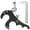 Black, variant on BIMZUC Professional Archery Release Aids, Metal 4 Fingers Grip Thumb Caliper Trigger for Compound Bow Hunting and Target Shooting (Black, 3.9 inches / 10 cm)