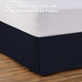 thumbnail image 5 of Tailored Bed Skirt - 14 inch Drop, Navy, Twin Bedskirt with Split Corners (Available in 14 Colors) Blissford, 5 of 7