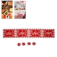 thumbnail image 3 of Camino De Mesa Navideño Con Copos De Nieve, Mantel Individual Con Absorción De Calor Y Agua,, 3 of 7