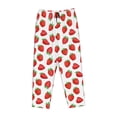 thumbnail image 4 of Xecao Strawberries Women's Straight Lounge Pajama Pants: The Epitome of Relaxed Sleepwear, 4 of 9