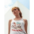 thumbnail image 2 of Shoes Are Like Chocolate. Tank Women -Image by Shutterstock, Female x-Small, 2 of 4