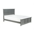 thumbnail image 6 of Traditional Full Bed Frame with Footboard - Classic Bedroom Furniture, Grey Finish, 78"x57.75"x44.25", 6 of 10