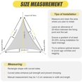 thumbnail image 2 of Rainleaf 10x10x10ft Triangle Sun Shade Sail Waterproof UV Protection Sun Shade Sail for Outdoor Summer Beach Parking Garden Patio Yard Gray, 2 of 5