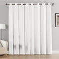thumbnail image 2 of VCNY Home Celine White Solid Grommet Blackout Curtain Panel, 52" x 90", 2 of 5