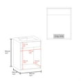 thumbnail image 2 of FM FURNITURE Coiffeuse de Salle de Bain Haigleer Creek avec Robinet de Lavabo Intégré Blanc, 2 of 5
