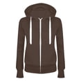 thumbnail image 4 of Sweat à Capuche Léger et Décontracté pour Femmes avec Poche Zippée pour Usage Quotidien en Automne et Saisons, 4 of 4