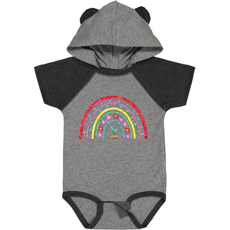 

Inktastic Spring Rainbow with Plant and Flowers Gift Baby Boy or Baby Girl Bodysuit