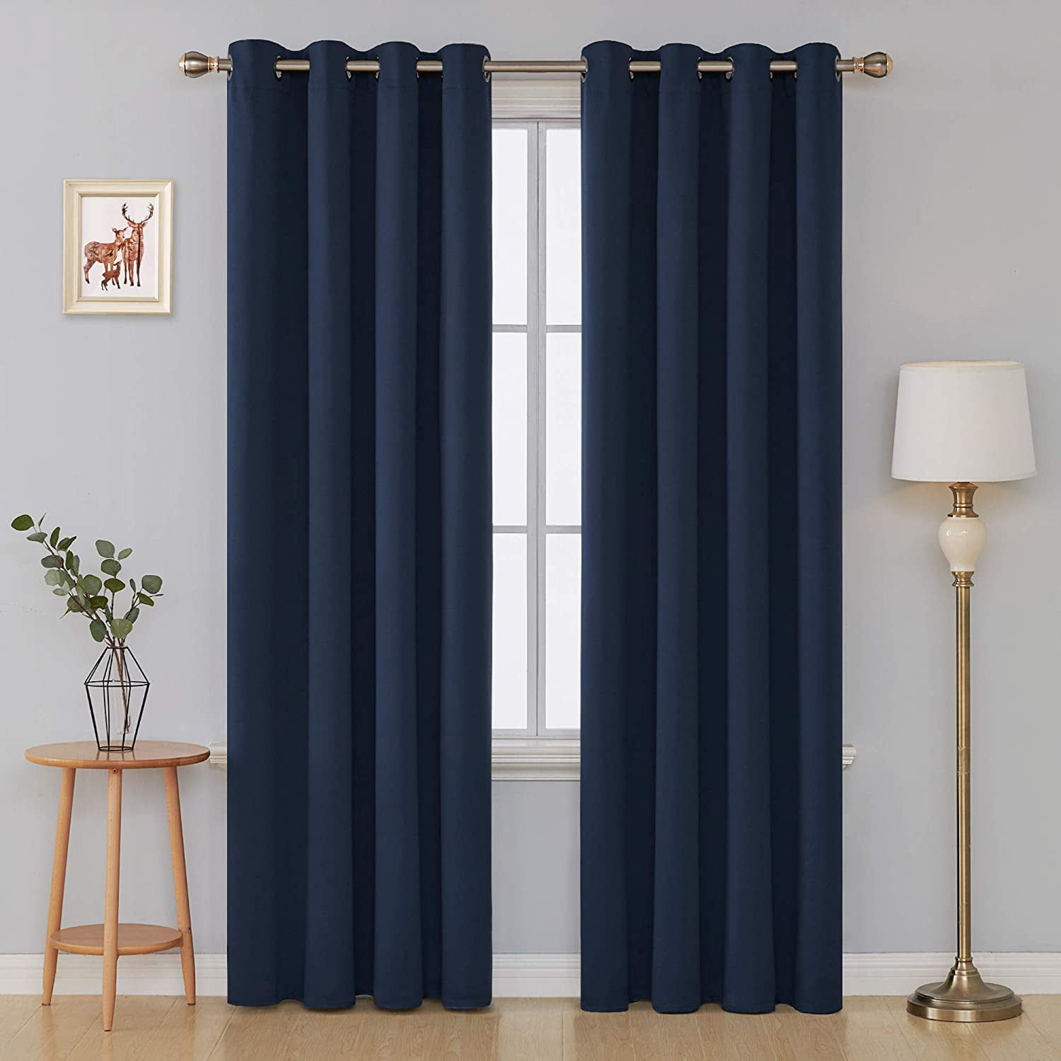 Deconovo Grommet Blackout Curtains Room Darkening Thermal Insulated
