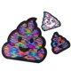 thumbnail image 3 of DIY Use Poo Shaped Cloth Stickers 3Pcs Colorful Embroider Sequin Patch, 3 of 4