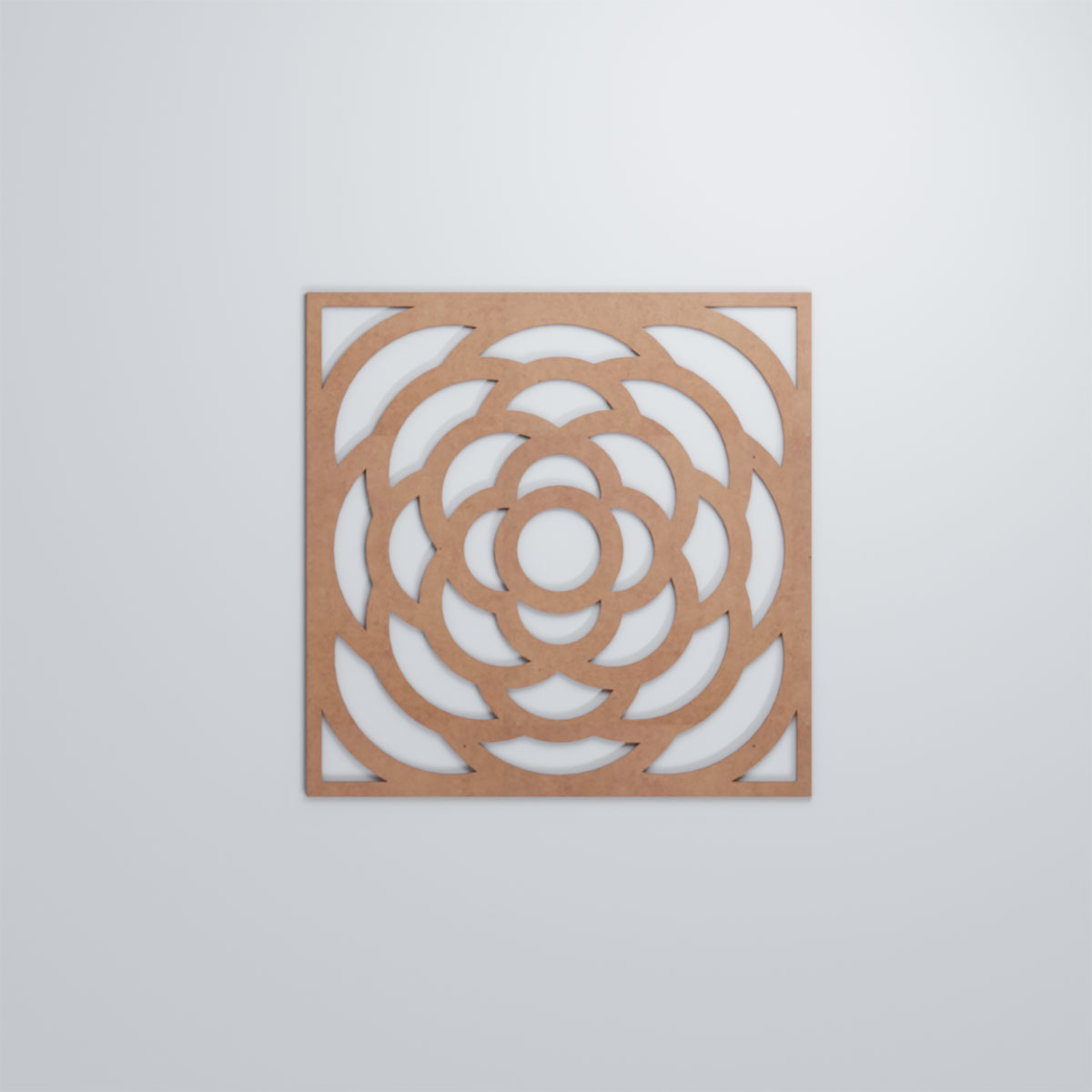 Ekena Millwork 23 3/8"W x 23 3/8"H x 1/4"T Large Edinburg Decorative Fretwork Wood Wall Panels, Wood (Paint Grade)