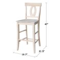 thumbnail image 3 of InternationalConcepts S-1703 Tabouret de Bar Verona Hauteur 30 Po., 3 of 5