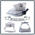 thumbnail image 6 of NAMSAN Pet Sailor Costume for Cats Small Dogs Halloween Cat Sailor Hat with Tie Collar Doggy Navy Outfit Cosplay Apparel, 6 of 9