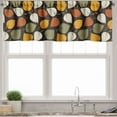 thumbnail image 3 of Ambesonne Autumn Valance & Curtain, Harvest Season Ornaments, 55"x24", Seal Brown Cream and Rust, 3 of 7