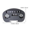 thumbnail image 4 of Bandeja para silla, versión mejorada, portavasos, silla grande, con clip, bandeja para mesa (negra), 4 of 6