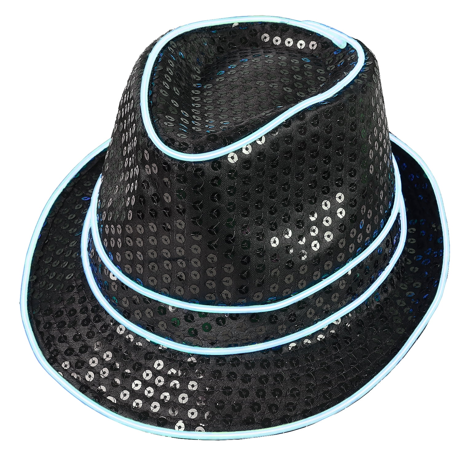 neon fedora party hats