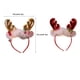 thumbnail image 5 of Bearachild Diadema de cuerno de alce de Navidad, adorno de vestir para adultos y niños, adornos para la cabeza, suministros para fiestas, accesorios para Kits de decoración para fiestas Dorado Bearachild HA069513-01, 5 of 6