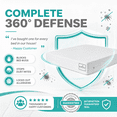 thumbnail image 2 of Hygea Natural Luxurious Bed Bug Mattress Protector Cover Zipper Bedding, Waterproof, XL Twin, 2 of 7