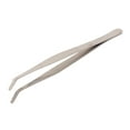thumbnail image 2 of Unique Bargains Stainless Steel DIY Tools Curved Flat Tip Tweezers Pliers Tool 18cm Length, 2 of 3