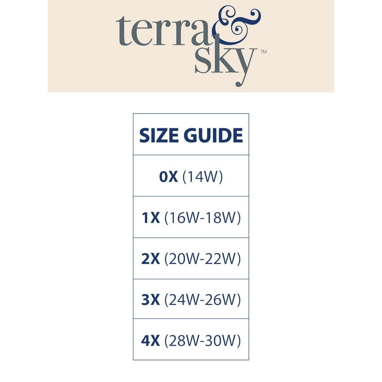 Terra Sky Women's Plus Size Scoop Neck Graphic Tee 