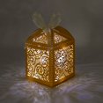 thumbnail image 3 of Cajas de regalo COTOPHER, 60 unidades, doradas, 5 x 5 x 7 cm, con cinta, 3 of 6