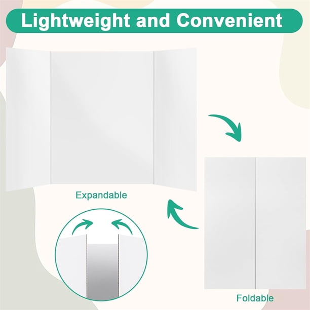 Trifold Poster Boards,QZS Durable Presentation Boards for Science