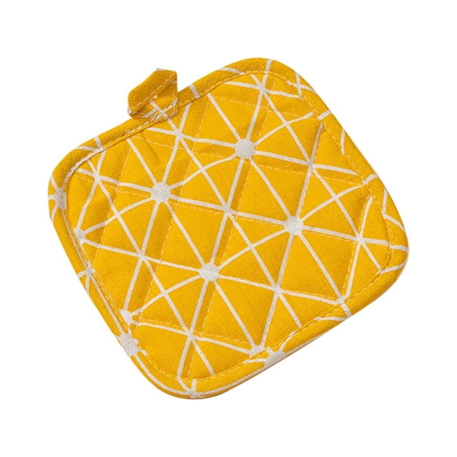 Bearachild Mantel para , soporte para ollas, manoplas para horno, almohadillas calientes, resistencia al calor, accesorios para el hogar, Mostrada amarillo