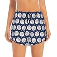 thumbnail image 2 of Balery Cute Sheep With Star Pattern Women's Running Shorts with Liner 2 Pockets Elastic Workout Athletic Gym Yoga Shorts-Small, 2 of 7