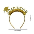 thumbnail image 3 of Grad Gifts! Boovnll Graduation Cap Headband - 2025 Tassels Grad Cap Flowers Headband Grad Cap Headband for School Graduations Party, Graduation Gifts, Graduation Decorations 2025, 3 of 6