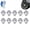 Silver, variant on Car Wheel Car Rim Caps Rivets Lip Screw Bolt Tires Replacement Exterior Decorations Refits Wheel Rim Rivets Nut