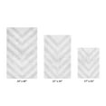 thumbnail image 5 of Better Trends 3 Piece Bathroom Rug Set 100% Cotton Extra Soft Tufted Bath Rug Water Absorbent Non-Slip Bath Mat Machine Washable (White) Hugo Collection, 5 of 7