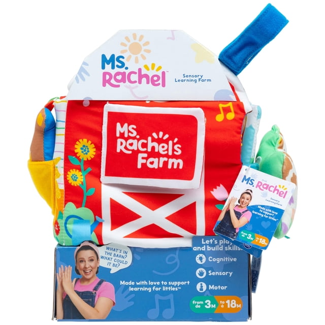 Soft Book Ms. Rachel Sensory Learning Farm durante más de 3 a 18 meses
