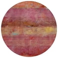 thumbnail image 2 of Addison Rugs Chantille Indoor/Outdoor Transitional Stripes Pink Machine Washable Round Rug, 8' x 8', 2 of 8