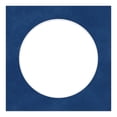 thumbnail image 3 of Brooke Blue Suede Picture Frame Mat for 31x31 Frames - Circle Opening for 26x26 Photos - 1 Mat, 3 of 7