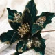 thumbnail image 4 of Flor de Pascua navideña con purpurina, árbol de Navidad, flores rojas, blancas, rosas y verdes, cabeza de flor colgante, decoración navideña de Año Nuevo, 4 of 5