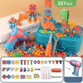 thumbnail image 1 of 351pcs STEM Learning Toys - Unleash Your Child's Creative Engineering Potential with Electric Drill DIY Educational Set!, 1 of 5