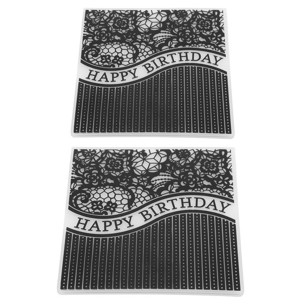 Embossing Folders, Plastic Embossing Folders Easy Operation 2 Pieces