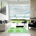 thumbnail image 7 of Ahgly Company Machine Washable Indoor Round Transitional Light Green Area Rugs, 4' Round, 7 of 7