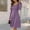 Purple, variant on Sweater Dress Sevevn Womens Crew Neck Long Sleeve Fall Dresses Casual Babydoll Sweater Dress Purple L