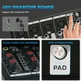 thumbnail image 5 of 8 Channel Mixer Audio, Professional Music Sound PA Mixer DJ Mixing Board Console with 99 DSP Effects, 5-band EQ, Bluetooth, USB Interface, 48V Phantom Power for Recording Stage Karaoke, 5 of 9