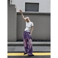 thumbnail image 5 of EMMIOL Women's High Rise Baggy Barrel Jeans Y2K Vintage Wide Leg Jeans with Elastic Waist Dark Wash Boyfriend Denim Pants, 5 of 6