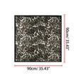 thumbnail image 3 of INSPIRE CHIC Women's Leopard Print Square Kerchief Head Scarf Neckerchief Brown, 3 of 6