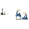 thumbnail image 1 of Estatua de alce y ciervo,Estatua de jirafa de cerámica,adorno moderno para decoración del hogar,Figuras de jirafas de animales,esculturas,decoración de estanterías,Estatua de escultura de, 1 of 8