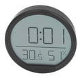 thumbnail image 1 of Reloj Despertador Digital ANGGREK Termómetro Higrómetro Interior Montado En La Pared LCD, 1 of 7