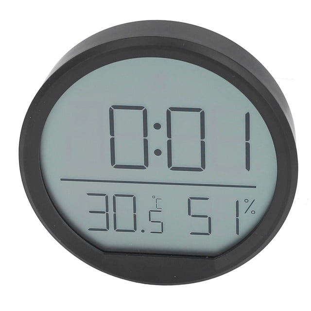 Reloj Despertador Digital ANGGREK Termómetro Higrómetro Interior Montado En La Pared LCD