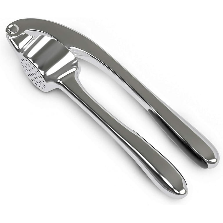 Dropship Kitchen Garlic Press With Soft; Easy To Squeeze Ergonomic Handle -  Garlic Mincer Tool With Sturdy Design Extracts More Garlic Paste - Easy To Clean  Garlic Crusher And Ginger Press (Silver)