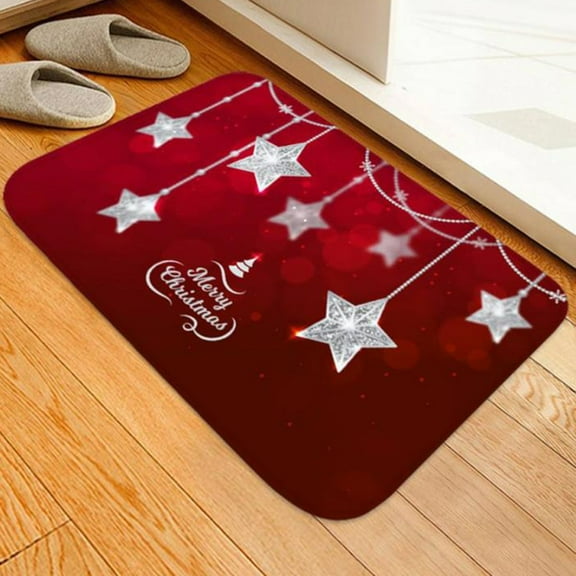19.68"x31.49" Christmas Kitchen Mat Waterproof Non-Slip Kitchen Mats Door Mat Rugs Comfort Memory Foam Rug for Kitchen, Floor Home, Office, Sink, Laundry