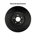 thumbnail image 2 of Dynamic Friction Company Front Brake Rotors-Drilled and Slotted-Black with 3000 Series Ceramic Brake Pads includes Hardware 8312-31084 Fits select: 2009-2011,2022 BMW Z4 SDRIVE30I, 2 of 7
