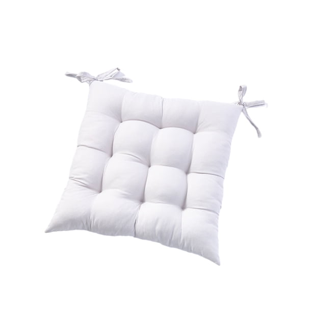 Kearding Cómodo cojín para silla de comedor, textura suave y asiento de oficina de jardín de alta resistencia para el hogar Decoración del hogar Blanco 40x40